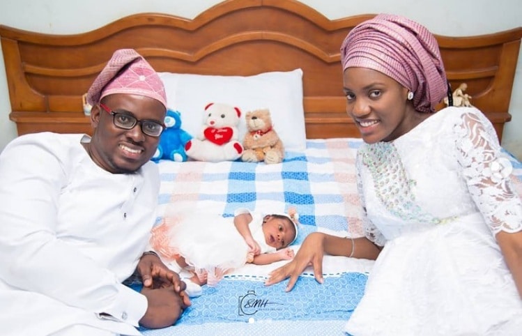 Damilola, Son Of Mike Bamiloye’s Welcomes A New Daughter With His Wife
