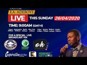 RCCG Sunday Service Live Stream (26th April 2020)