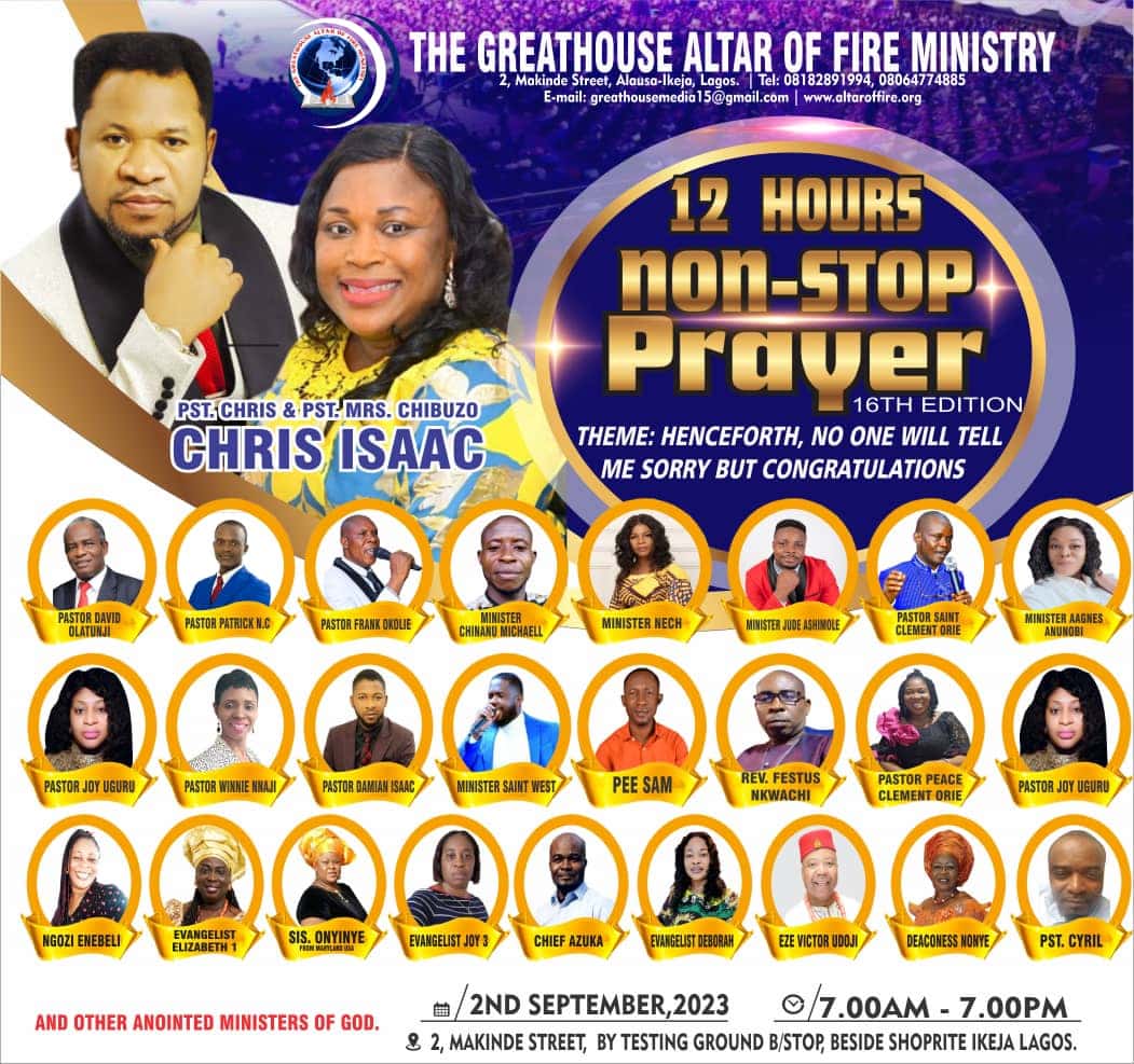 12 Hours Non-stop Prayer 16th Edition