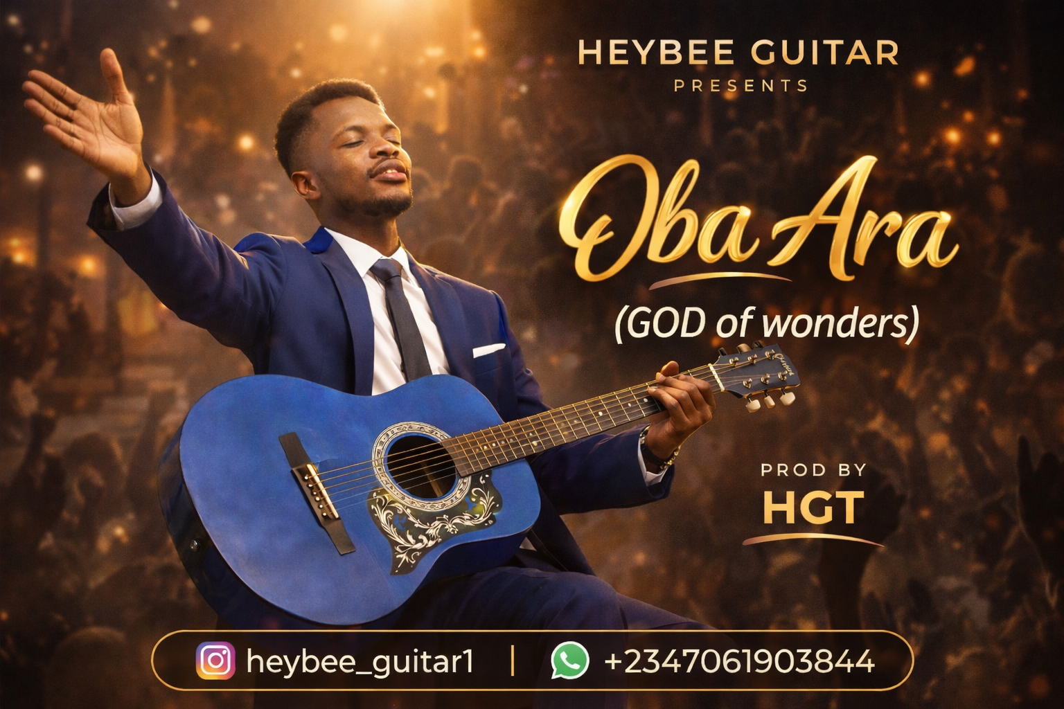 Heybee Guitar Oba Ara (God of Wonders)