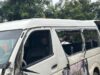 The damaged bus