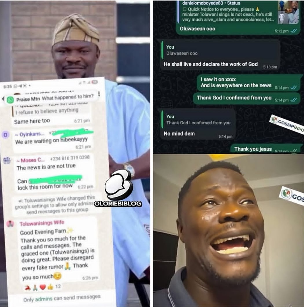 Toluwanisings’ Death Rumours: What His Wife’s Reported Message Reveals.